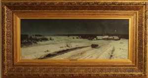 ВКМ_422, В Г Казанцев, Морозная ночь, 1884 г, х м,60х146